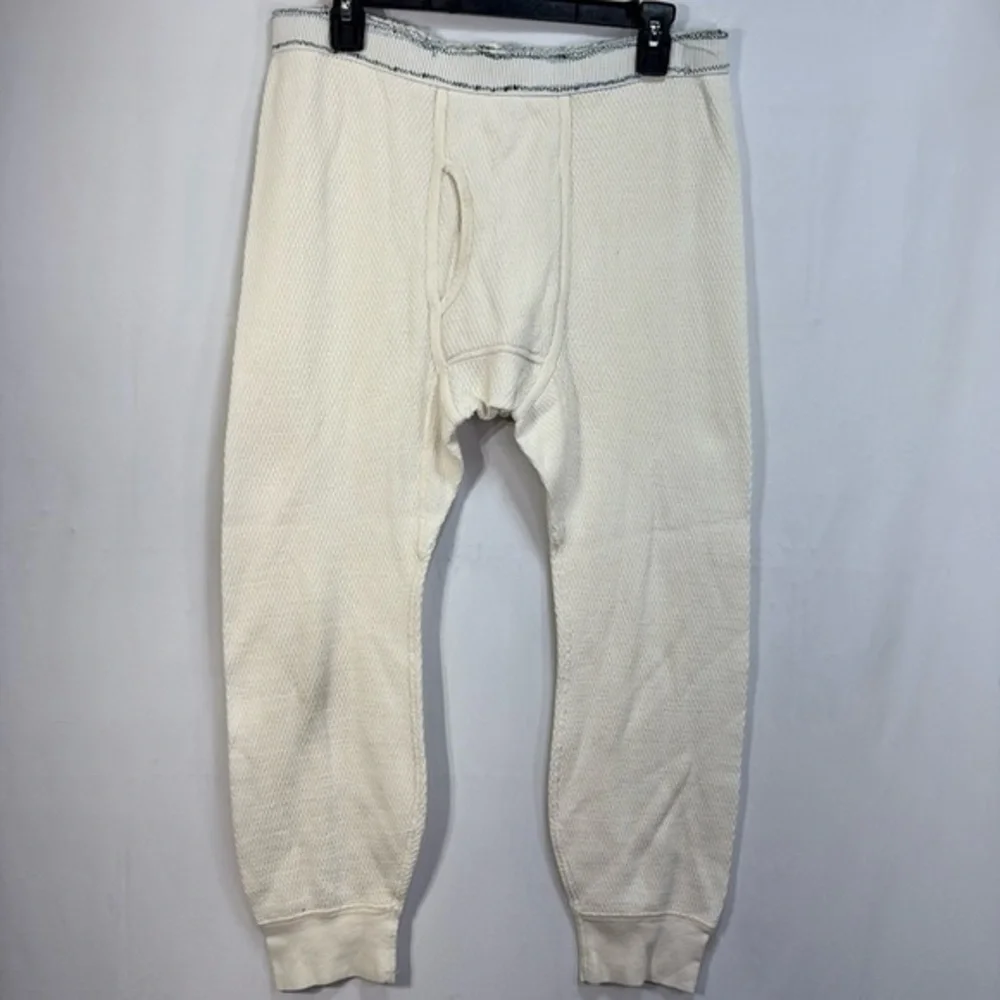 🍩 cream, cotton, thermal, well worn longjohns base layer